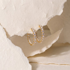 Inside-Out Diamond Hoops