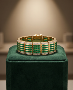 Emerald and Diamond Bracelet