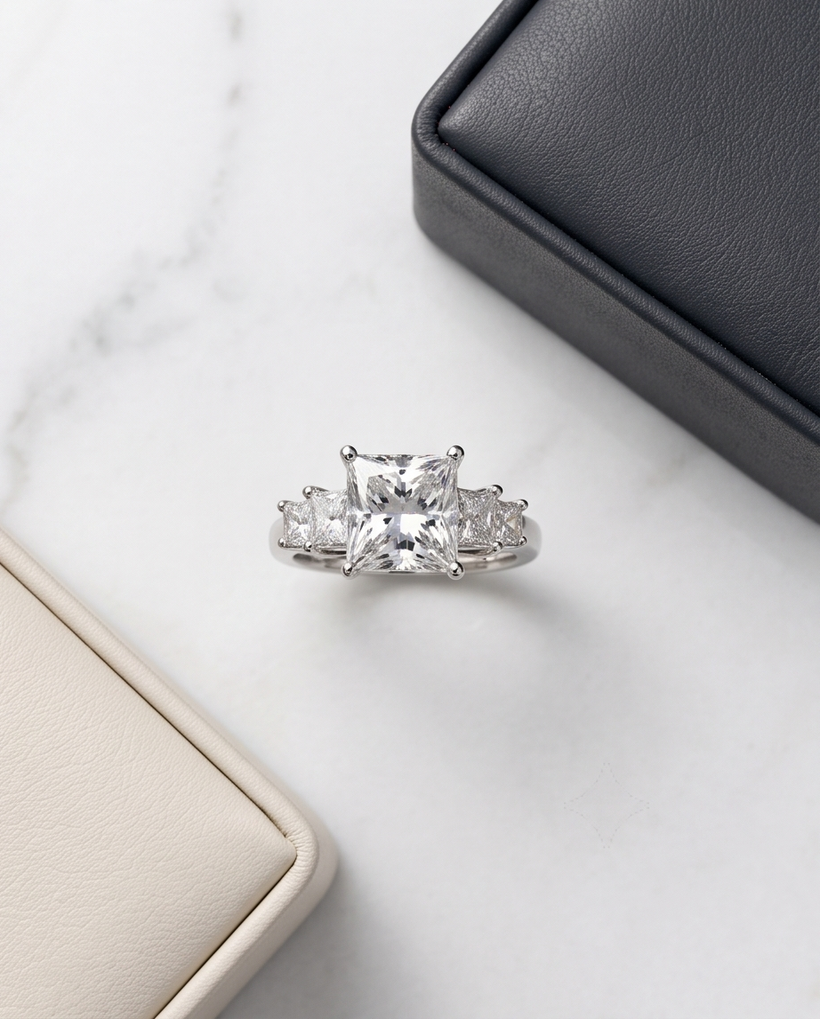 Princess Cut 5 Stone Ring
