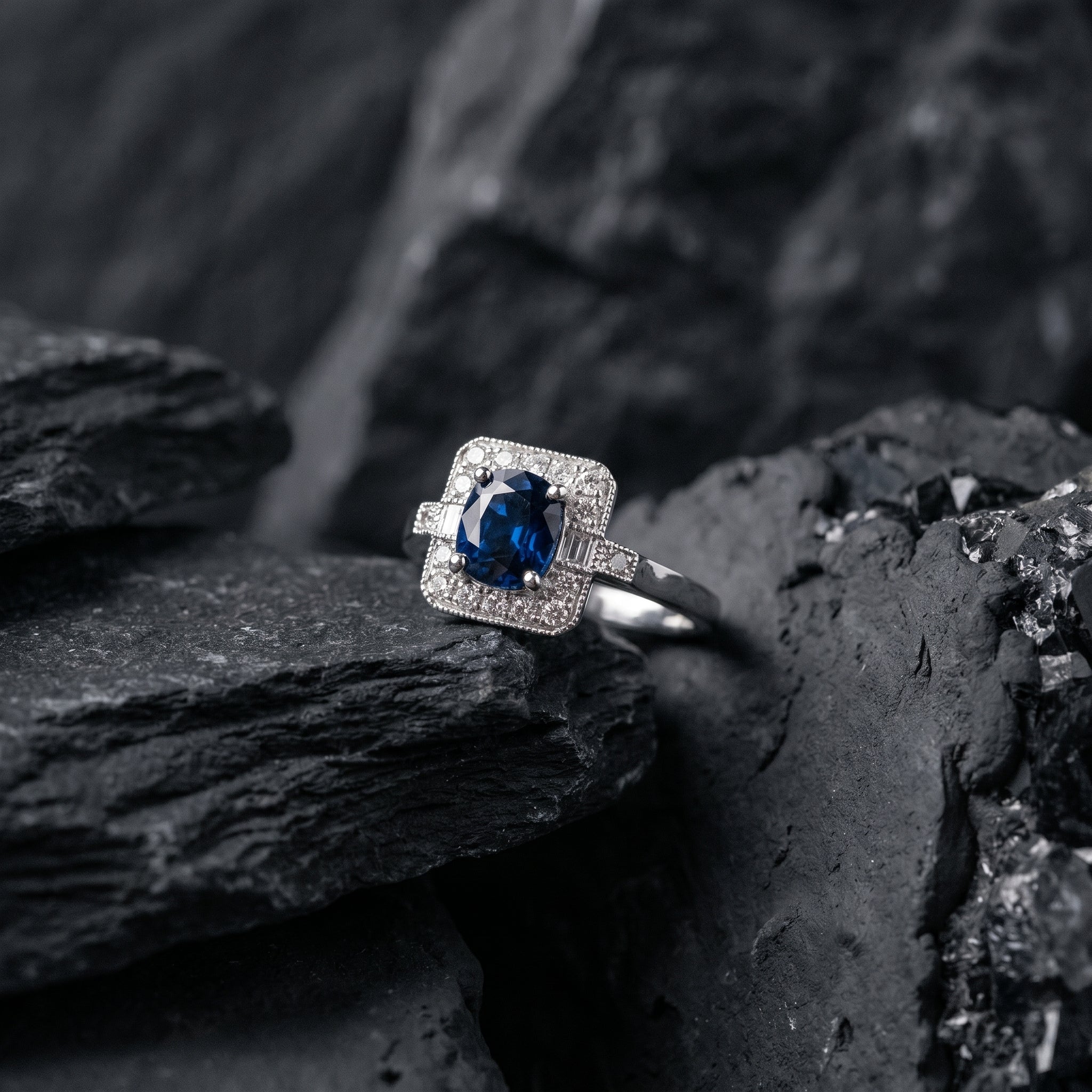 Sapphire and Diamond Ring