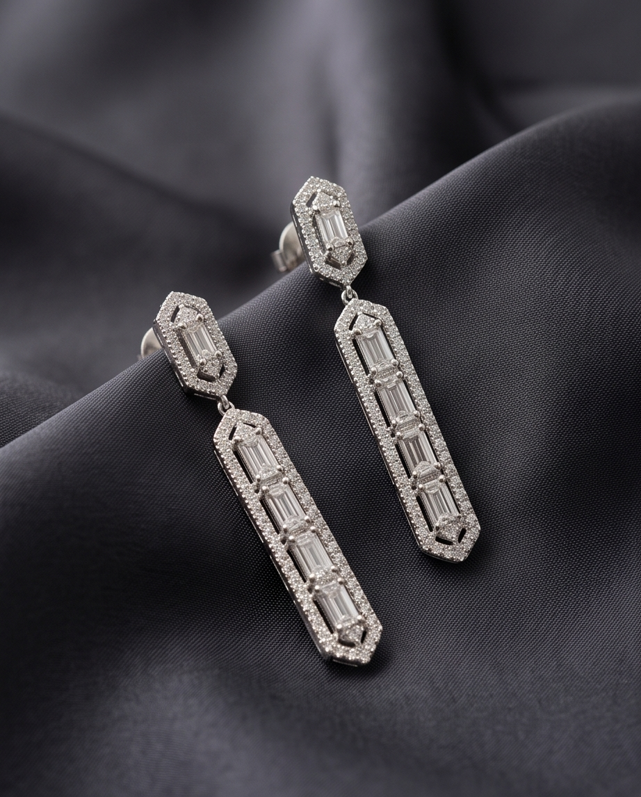 Dangle Diamond Earrings