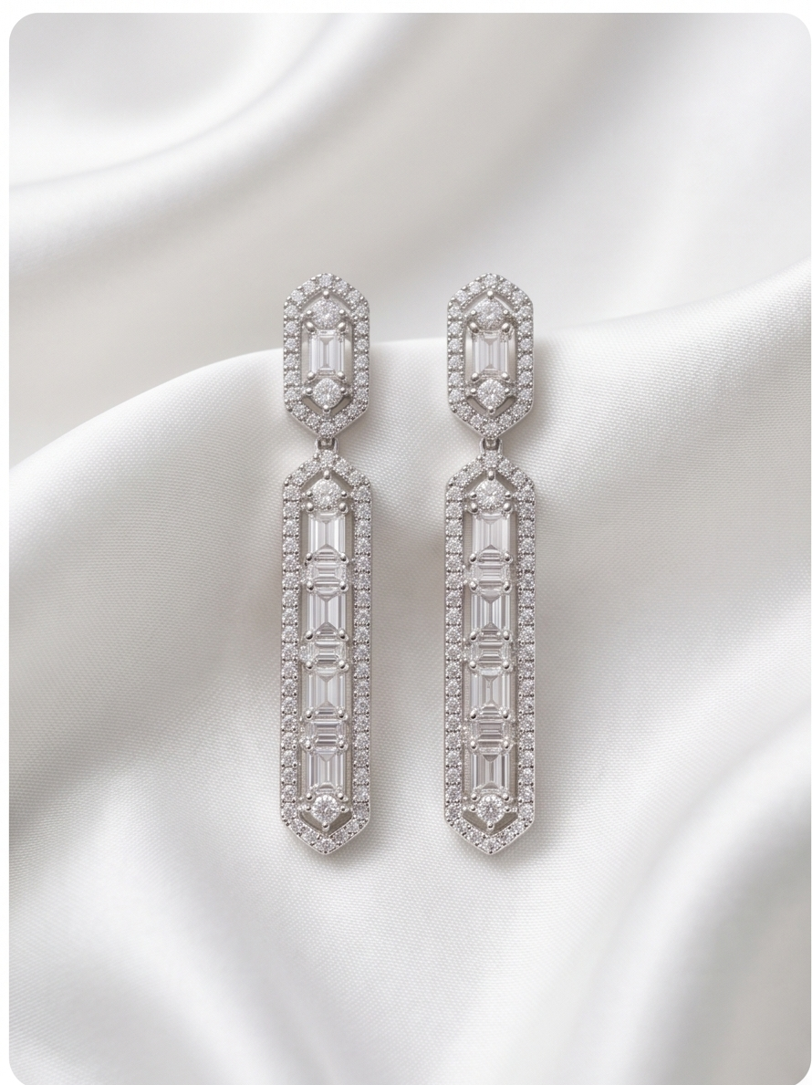 Dangle Diamond Earrings