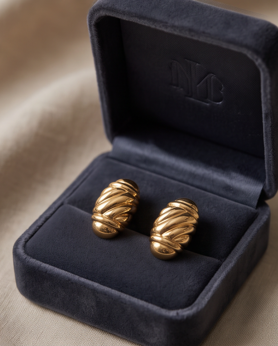 14kt Yellow Gold Shrimp Earrings