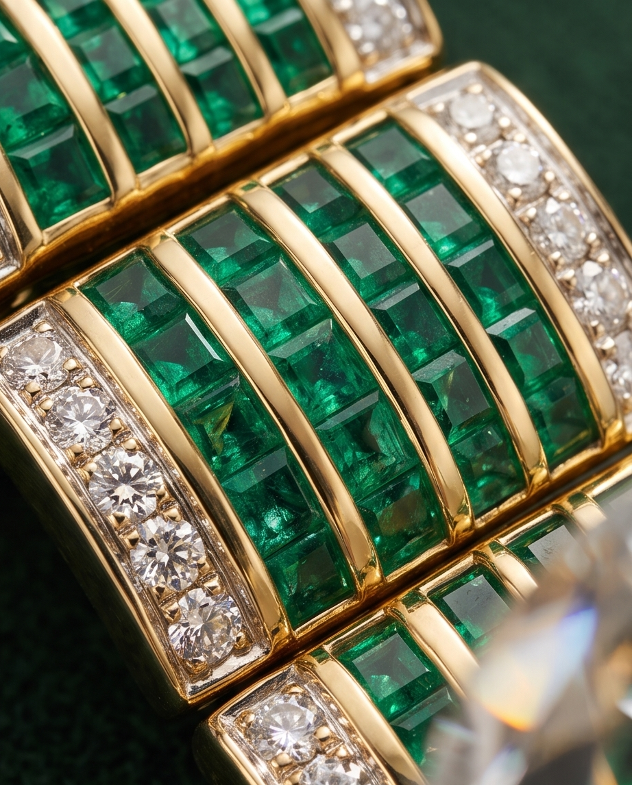 Emerald and Diamond Bracelet