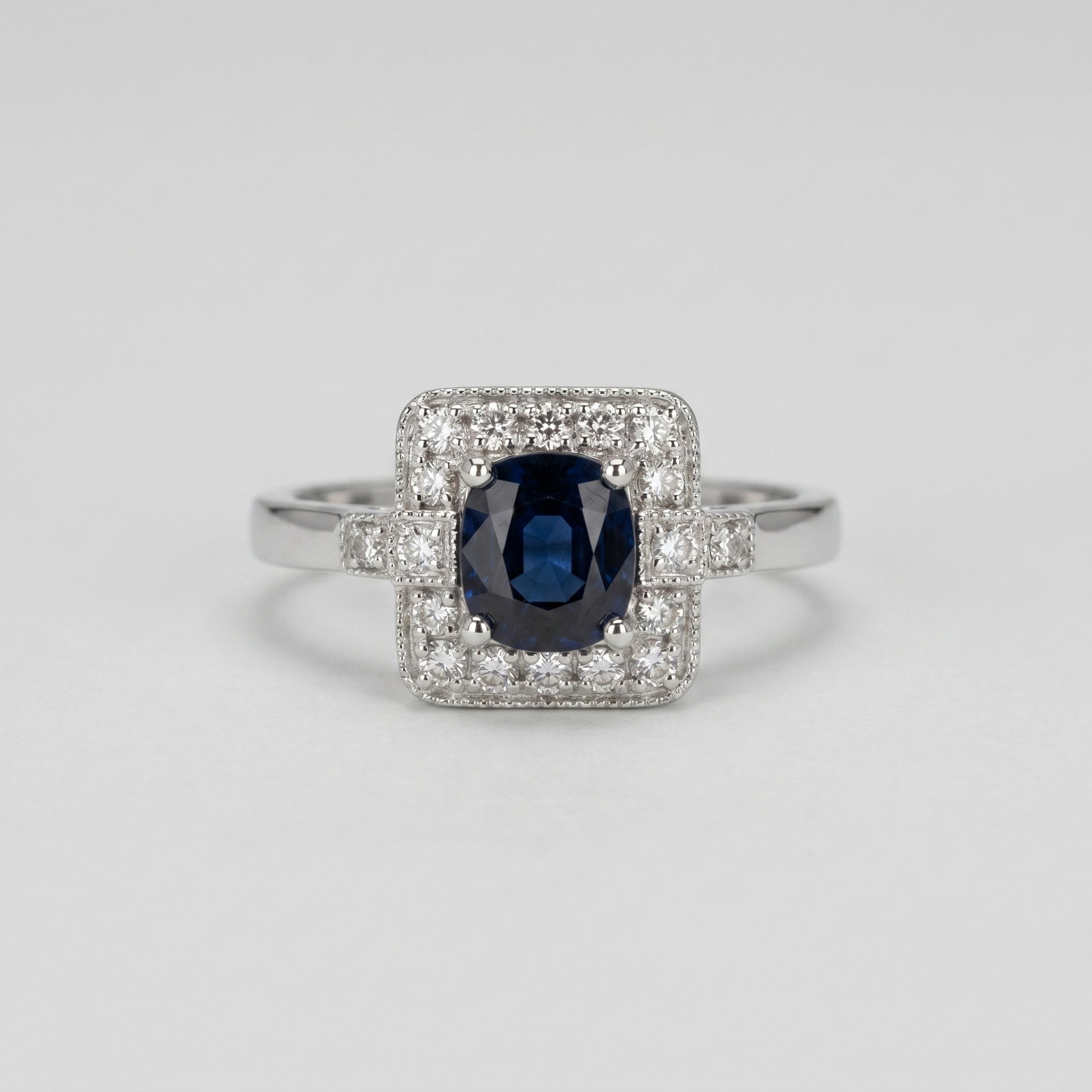 Sapphire and Diamond Ring