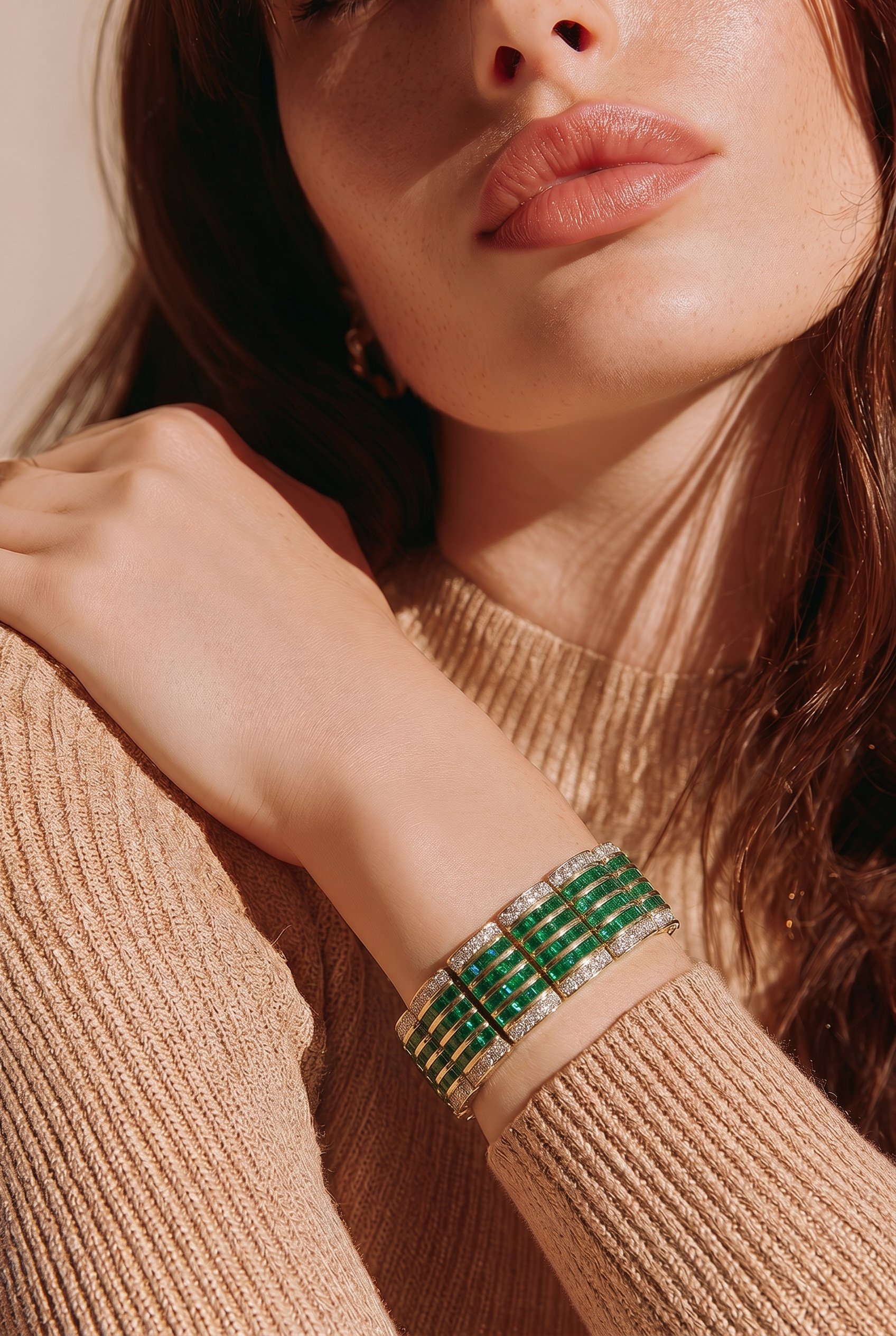 Emerald and Diamond Bracelet