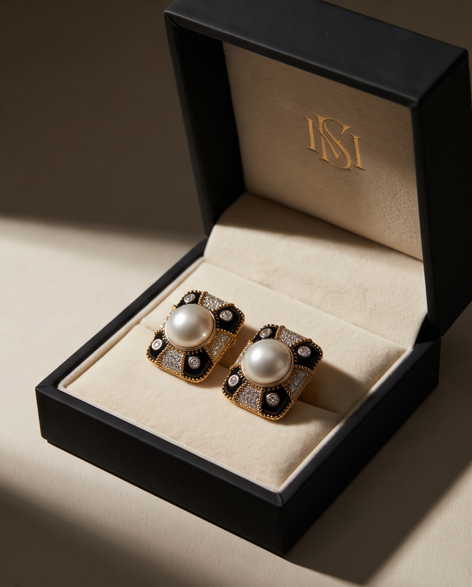 Mabe Pearl Earrings
