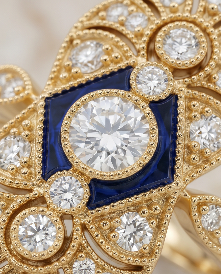 Art Deco Style Dinner Ring