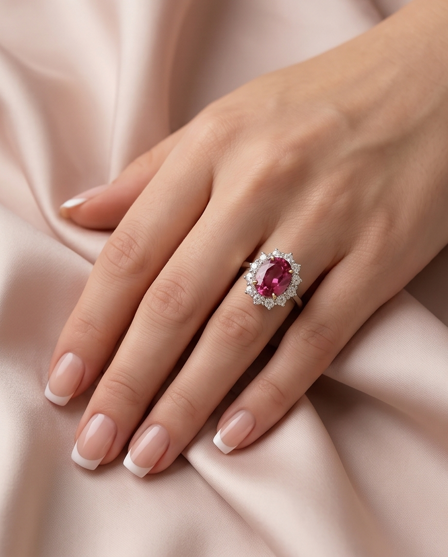 Pink Tourmaline Ring