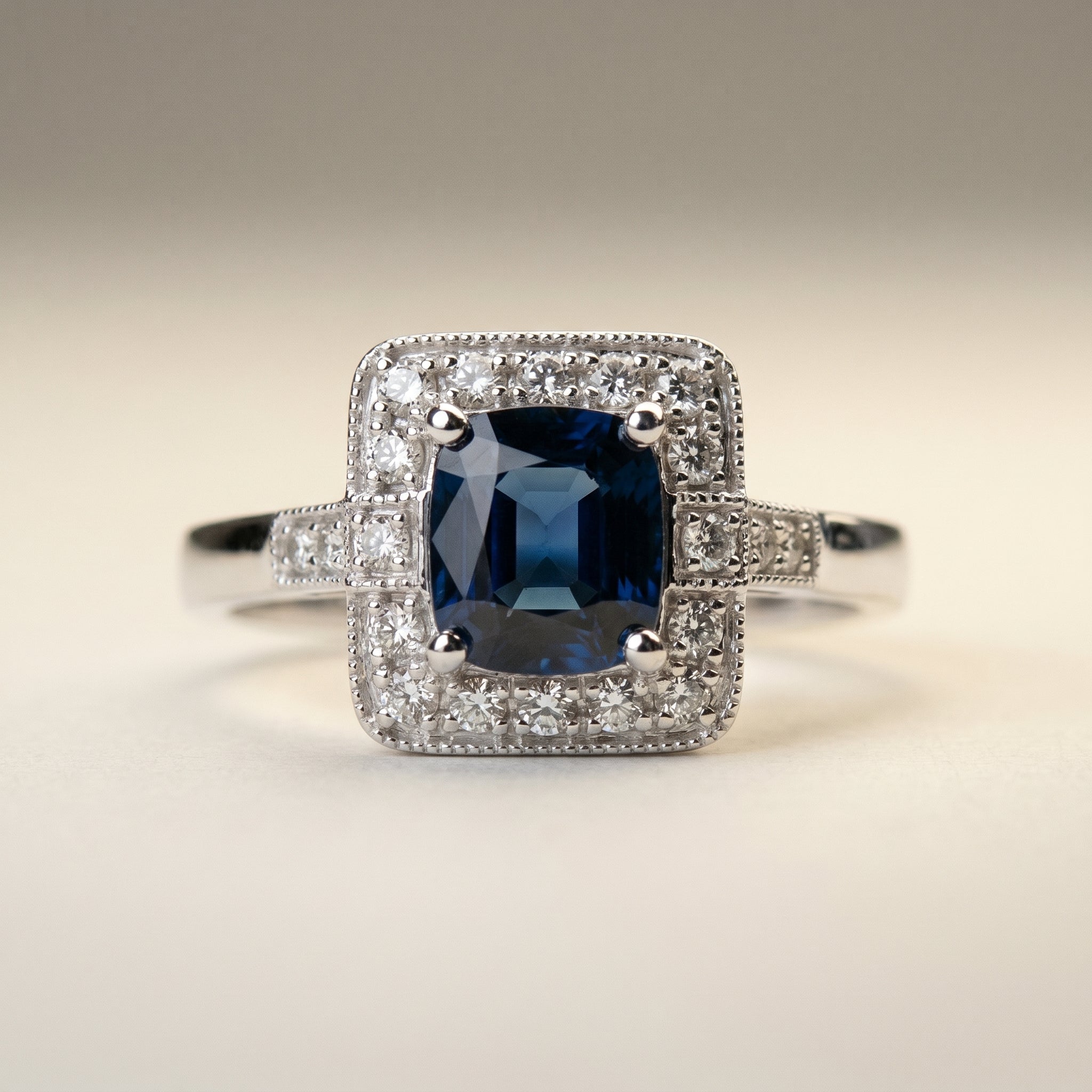 Sapphire and Diamond Ring