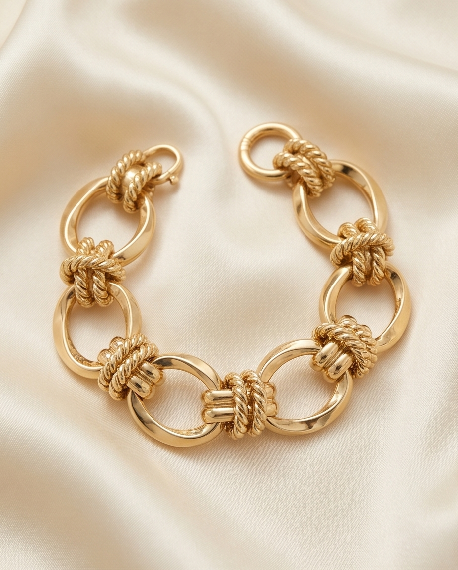 Nautical Yellow Gold Bracelet