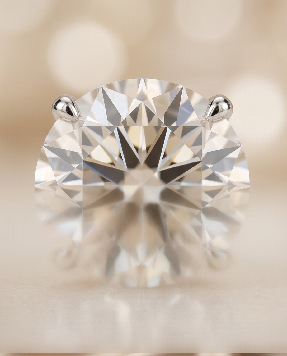 5.22 CTW Round Brilliant Diamond Stud Earrings