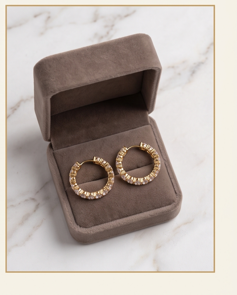 Inside-Out Diamond Hoops