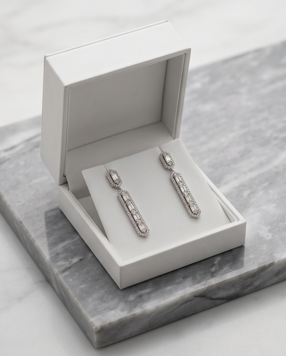 Dangle Diamond Earrings