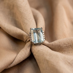 Vintage Aquamarine Ring