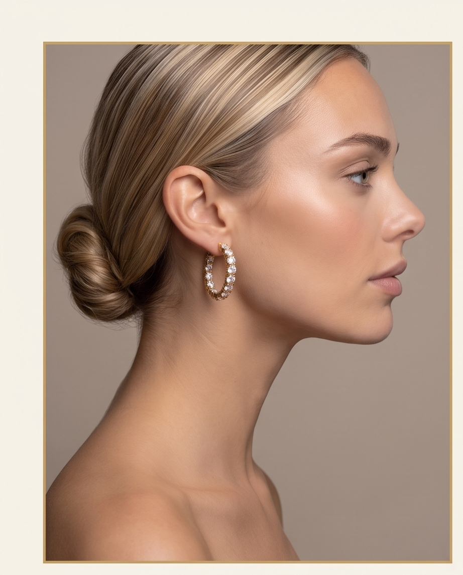 Inside-Out Diamond Hoops