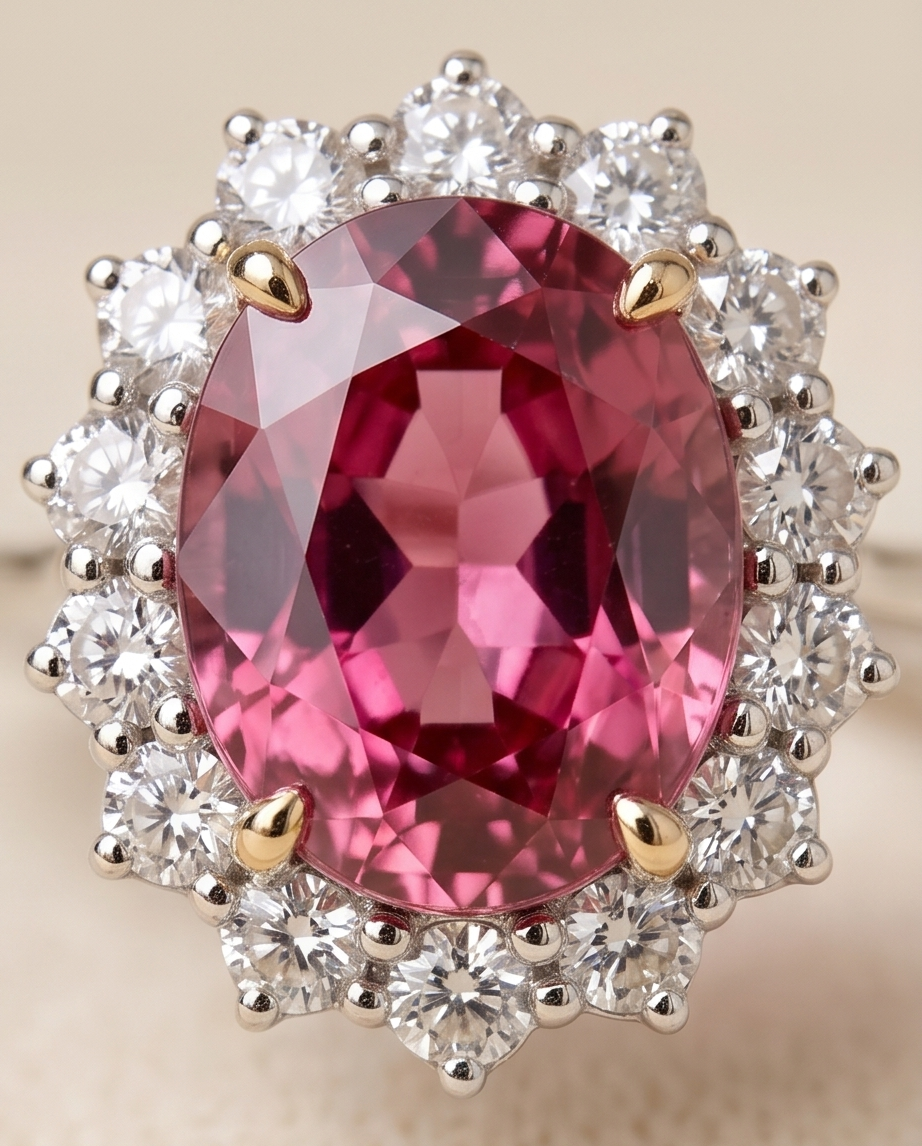 Pink Tourmaline Ring
