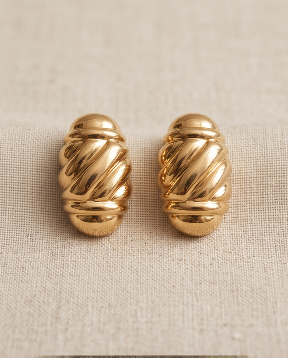 14kt Yellow Gold Shrimp Earrings