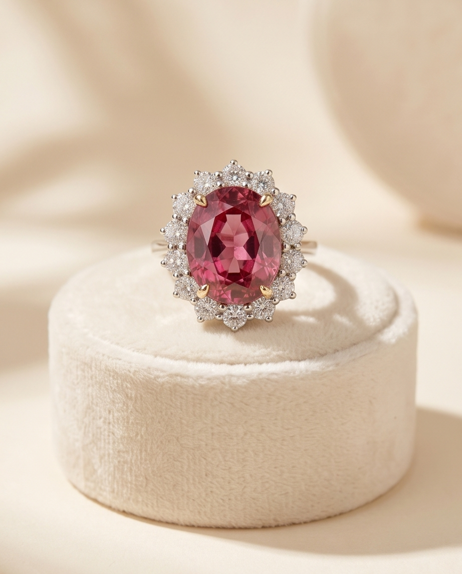 Pink Tourmaline Ring