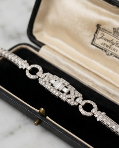 Art Deco Platinum and Diamond Bracelet