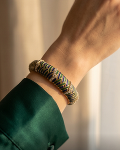 Enamel and Diamond Bracelet