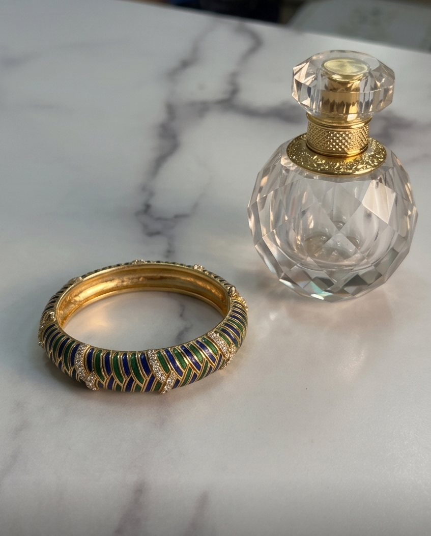 Enamel and Diamond Bracelet