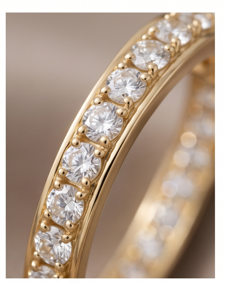 14K Yellow Gold Diamond Medium Hoop Earrings, 1.25 in